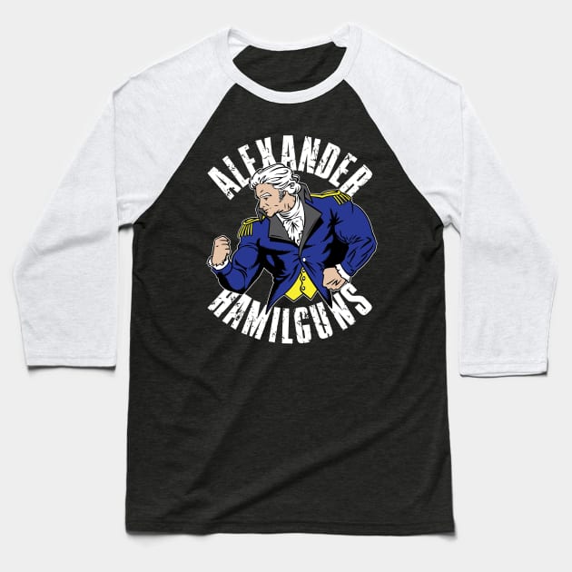 Alexander Hamilguns Baseball T-Shirt by myoungncsu